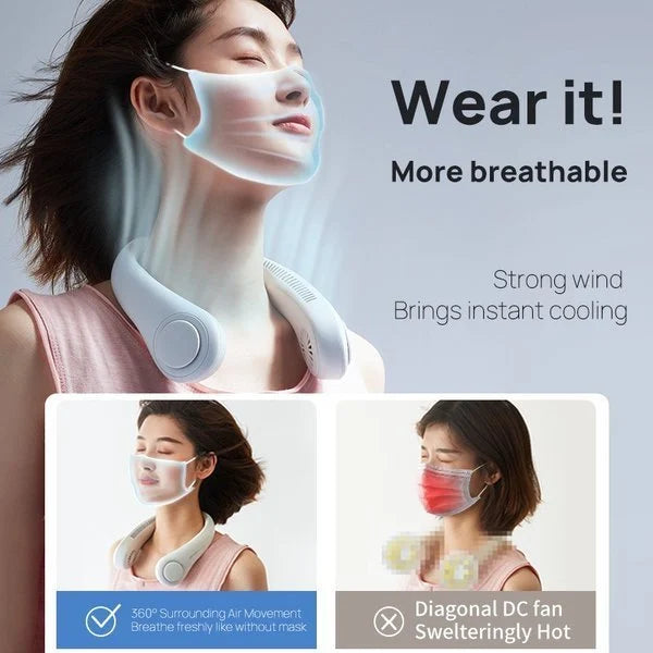 VEBETO Portable Neck Fan From Popular Earphone Design,The Leafless Neck Fan Perfect For Personal Fan,with Features,Battery Powered Fan, Suitable For Outdoor Sports VEBETO Portable Neck Fan From Popular Earphone Design,The Leafless Neck Fan Perfect For Personal Fan,with Features,Battery Powered Fan, Suitable For Outdoor Sports